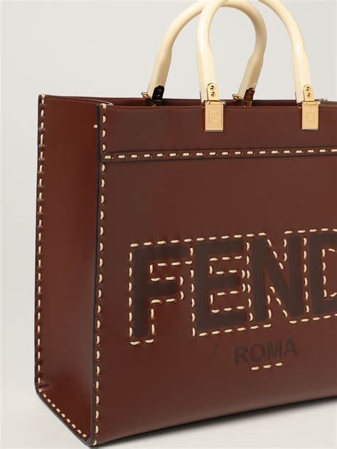 brown suede fendi bag|Fendi tote bag brown.